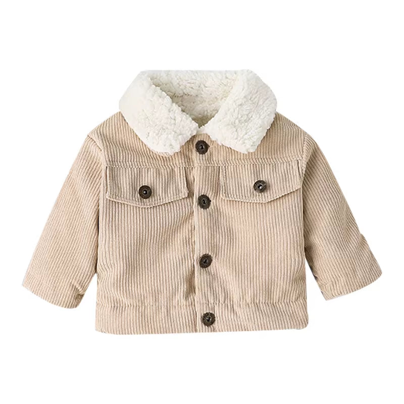 Cozy Couture: Winter Cotton Jacket for Baby Boys Aged 0–3 Years