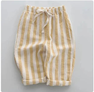 TinyTrend™: Pantalones a rayas de algodón vintage