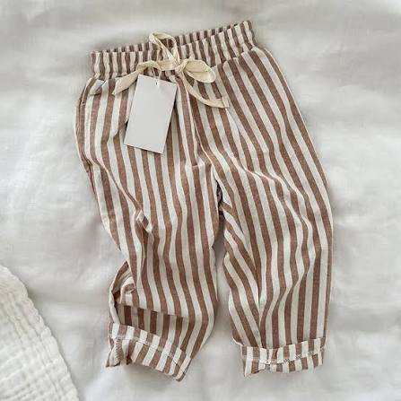 TinyTrend™: Pantalones a rayas de algodón vintage